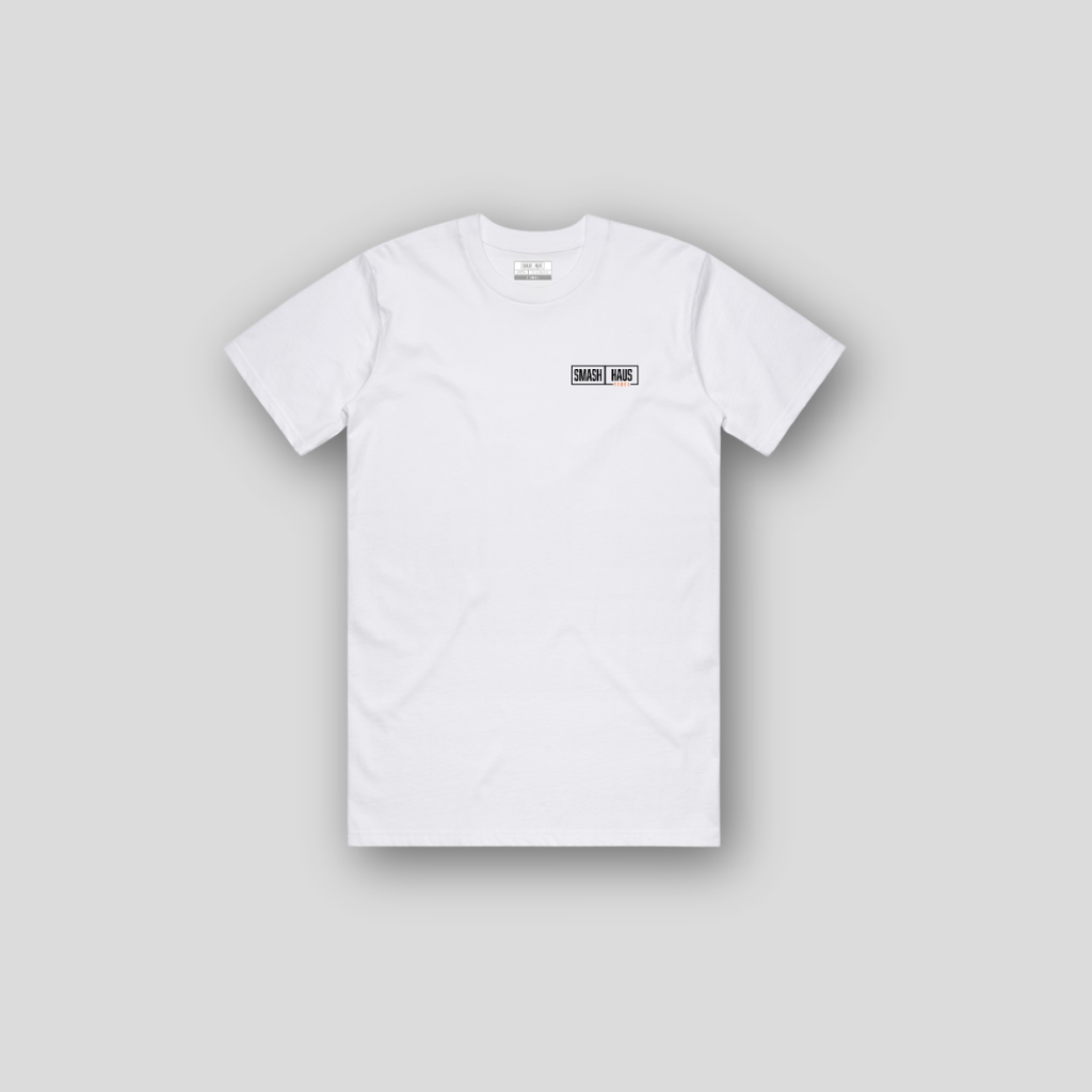 SHP-016 | Eat Sleep Smash Repeat Tee | White