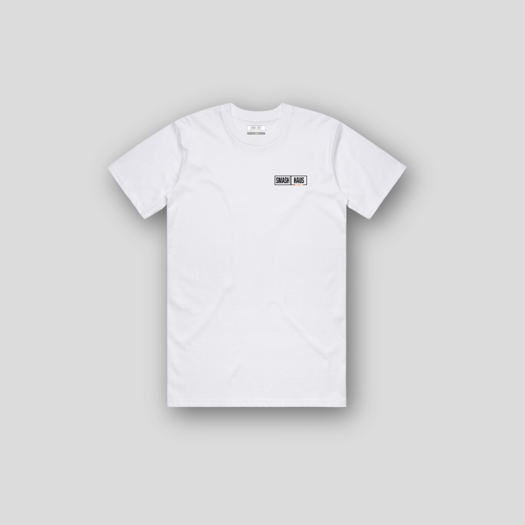 SHP-016 | Eat Sleep Smash Repeat Tee | White