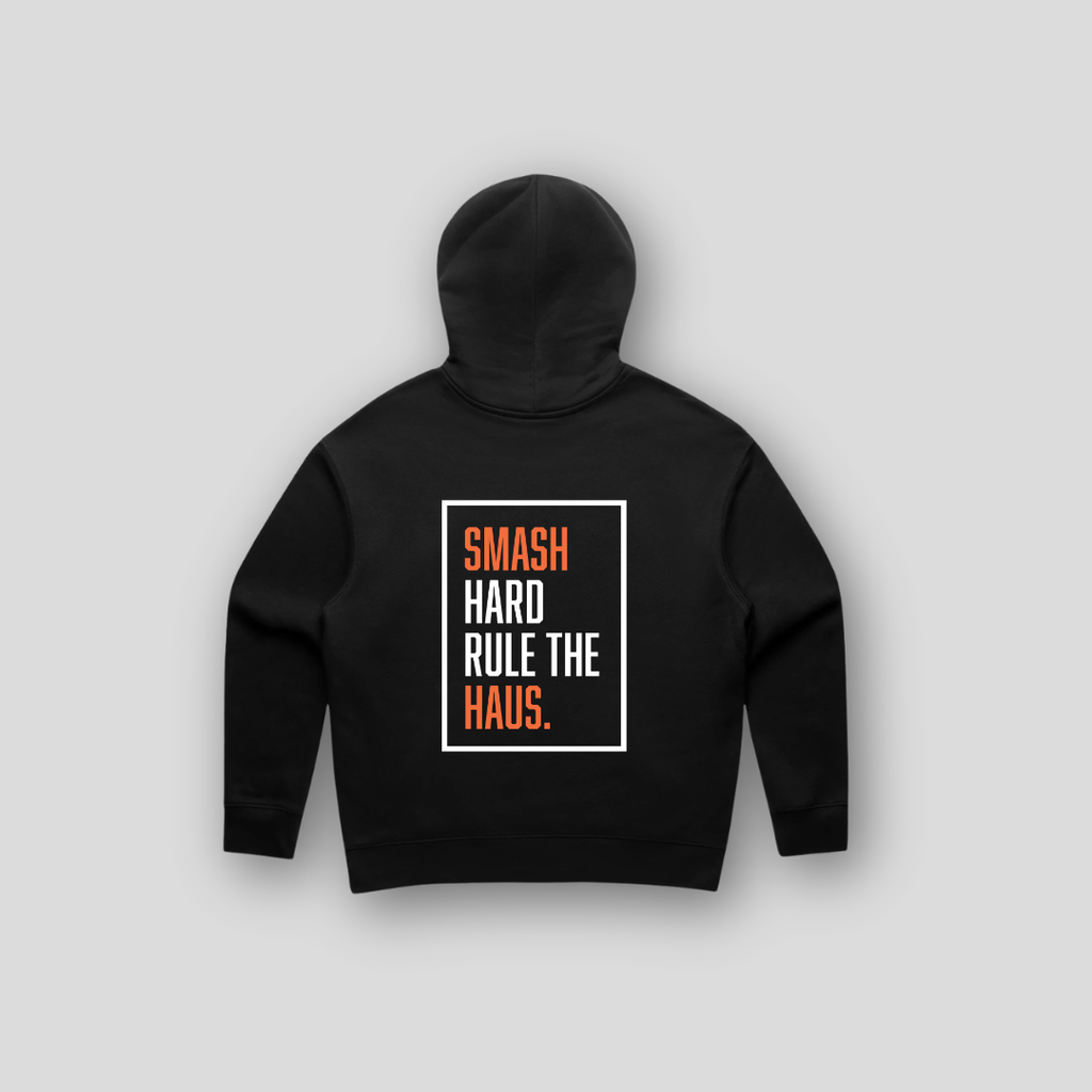 SHP-017 | Women's Smash Hard Rule The Haus Hoodie | Black