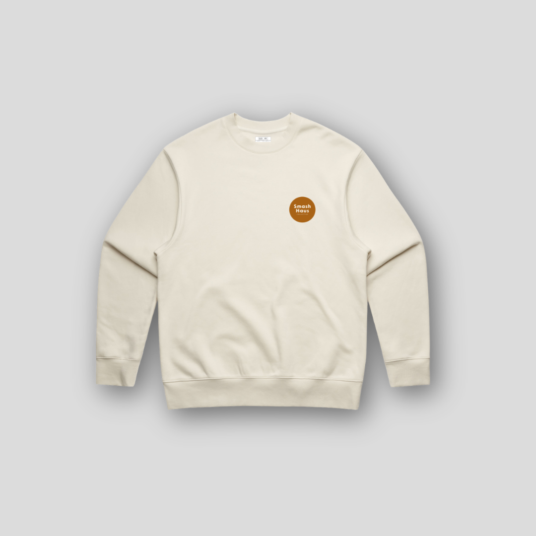 SHP-003 | Padel Geometric Heavy Crew | Ecru